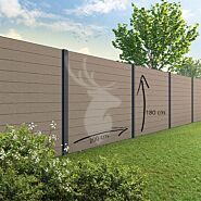 Velufence composiet schutting | Duofuse wengé brown