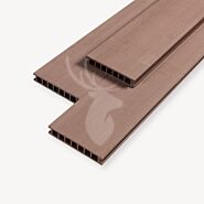 Composiet vlonderplank Duofuse | Houtnerf | Tropical brown | 16,2 cm