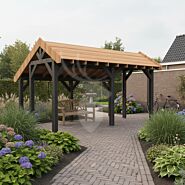 Douglas kapschuur Norheim XL2 | zwart douglas | 547x344 cm