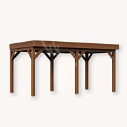 Douglas overkapping IJssel XL2 | douglas bruin geïmpregneerd | 547x305 cm