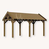 Douglas zadeldak Sallinge XL2 | douglas groen geïmpregneerd | 547x344 cm