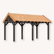 Douglas zadeldak Sallinge XL2 | douglas zwart | 547x344 cm