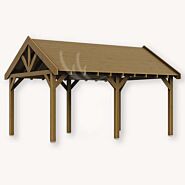 Douglas zadeldak Sallinge XXL2 | douglas groen geïmpregneerd | 547x444 cm