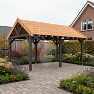 Douglas zadeldak Sallinge XXL2 | zwart douglas frame | 547x444 cm