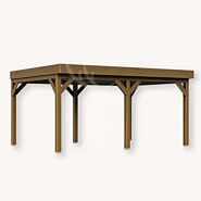 Douglas overkapping IJssel XXL2 | douglas groen geïmpregneerd | 547x405 cm