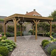 Douglas overkapping IJssel XXL2 | douglas groen geïmpregneerd | 547x405 cm