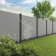 Tuinscherm Velufence | stone grey | betonpalen