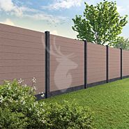 Tuinscherm Velufence | tropical brown | betonpalen