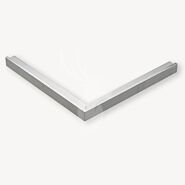 Daktrim buitenhoek aluminium | 6x4,5 cm