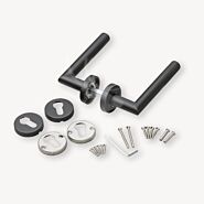 Deurkruk set tuindeur | ronde rozet