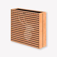 Houten bloembak terras | douglas | 93 cm hoog