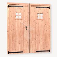 Tuinhuis deur dubbel | dicht