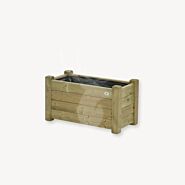 Houten bloembak | rechthoek | 40x80 cm