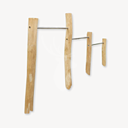 Houten duikelrek drie-dubbel
