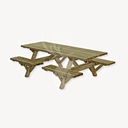 Picknicktafel met open instap