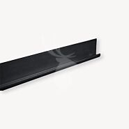 Millboard gevelbekleding | zwart startprofiel horizontaal