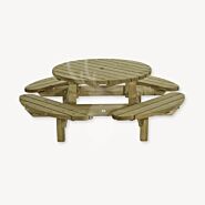 Ronde picknicktafel