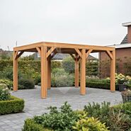 Douglas overkapping Vecht XL1 | douglas blank geïmpregneerd | 457x350 cm