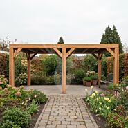 Douglas overkapping Vecht XL2 | douglas blank geïmpregneerd | 557x350 cm