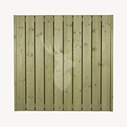 Tuinscherm Breda | groen geïmpregneerd