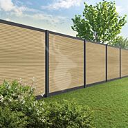 Velufence composiet schutting | Fiberdeck modern cedar | antraciet aluminium
