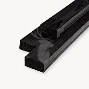 Douglas balk | ruw | zwart | 5x10 cm