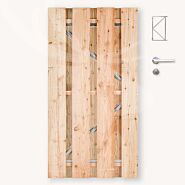 Tuindeur Solide douglas breed | gem. doorkijk | verzinkt frame
