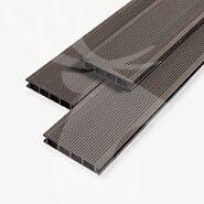 Composiet vlonderplank Duofuse | Ribbel | Graphite black | 16,2 cm