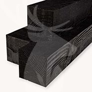 Douglas paal | ruw | zwart | 20x20 cm