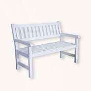 Witte tuinbank