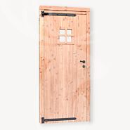 Tuinhuis deur zwart beslag