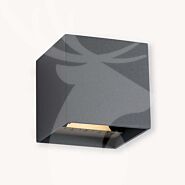 Wandlamp Marte antraciet