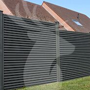 Tuinscherm Velufence triple | graphite black