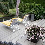 Composiet vlonderplank Veludeck Natural | Light grey | 21 cm