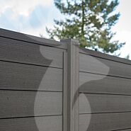 Tuinscherm Velufence | graphite black | composiet palen