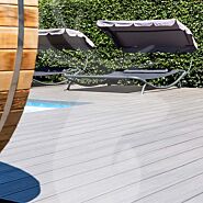 Composiet vlonderplank Veludeck Natural | Dark grey | 21 cm