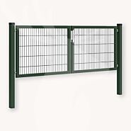 Dubbelstaafmat dubbele poort groen