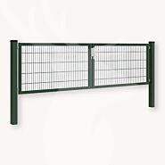 Dubbelstaafmat dubbele poort groen