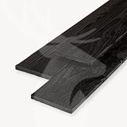Douglas plank | ruw | zwart | 2x15 cm