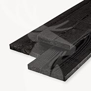Douglas plank | ruw | zwart | 3x20 cm