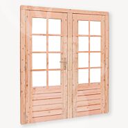 Tuinhuis dubbele deur 8-ruits