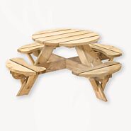 Ronde kinder picknicktafel