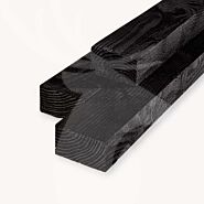 Douglas balk | ruw | zwart | 7x12 cm