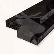 Douglas balk | ruw | zwart | 7x22 cm