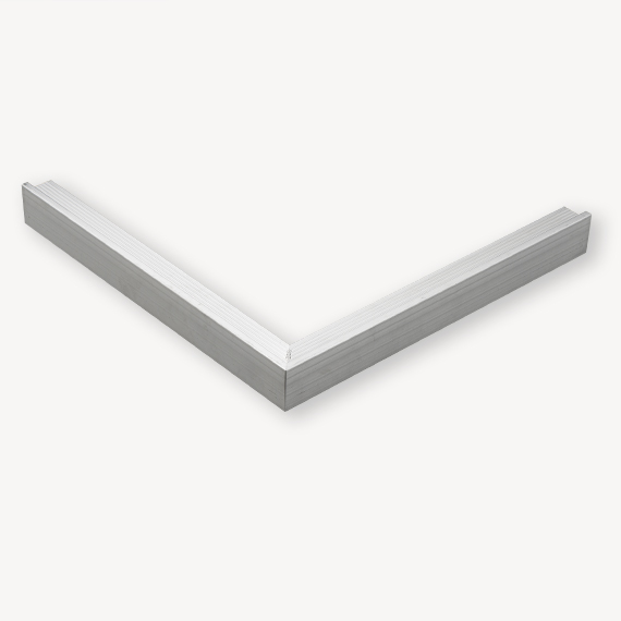 Daktrim buitenhoek aluminium | 4,5x4,5 cm