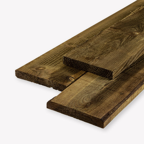 Bonus Reden Verlenen Douglas plank | ruw | geïmpregneerd | 3x20 cm | Vandentop Tuinhout
