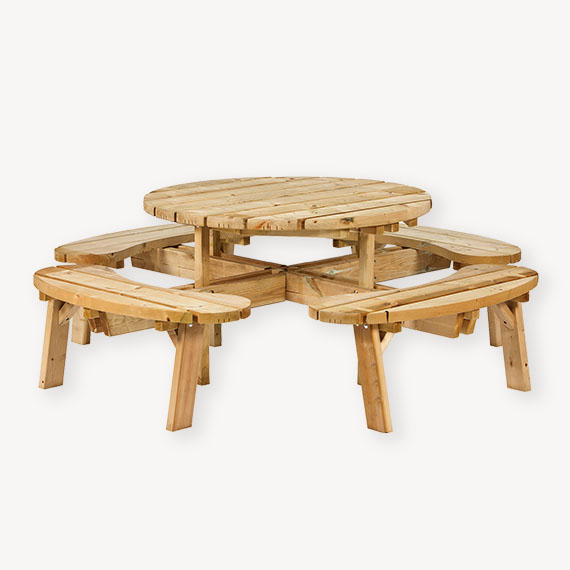 Ronde picknicktafel Barneveld
