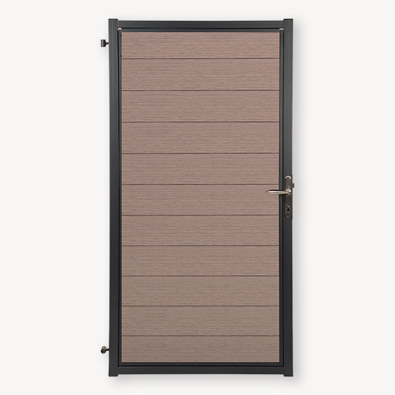 Tuindeur composiet Velufence | wengé brown