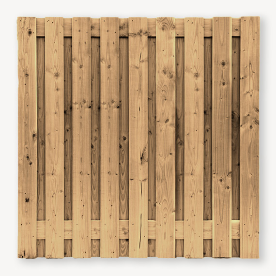 Tuinscherm Kootwijk | Groen geïmpregneerd