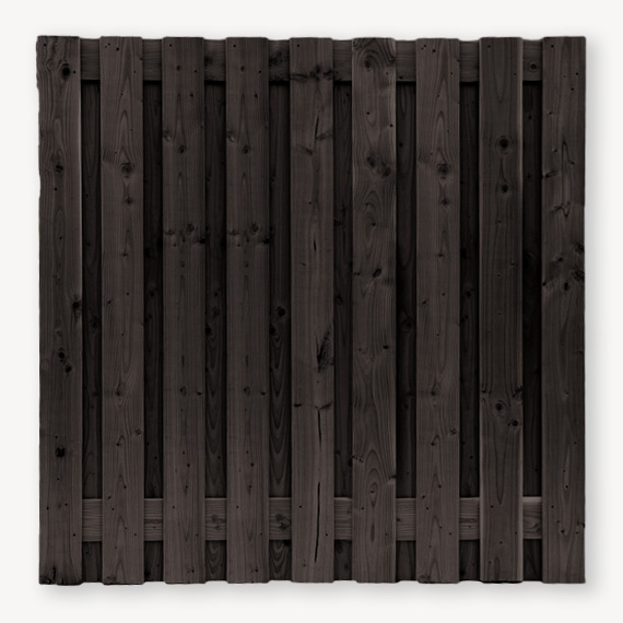 Tuinscherm Kootwijk | zwart 